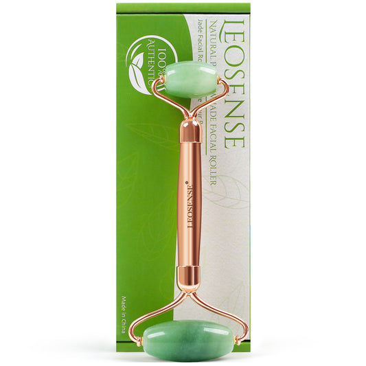 Leosense Gemstone Facial Massage Beauty Roller -  Aventurine Quartz