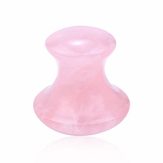 Mushroom Shape Gua Sha Massager - Rose Quartz