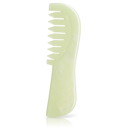 Leosense Long White Jade Massage Comb