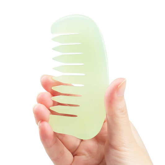 Leosense White Jade Gua Sha Comb