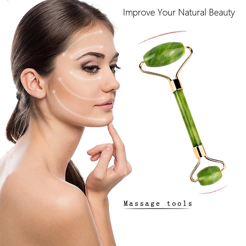 Leosense Green Jade Facial Roller - Smooth Roller