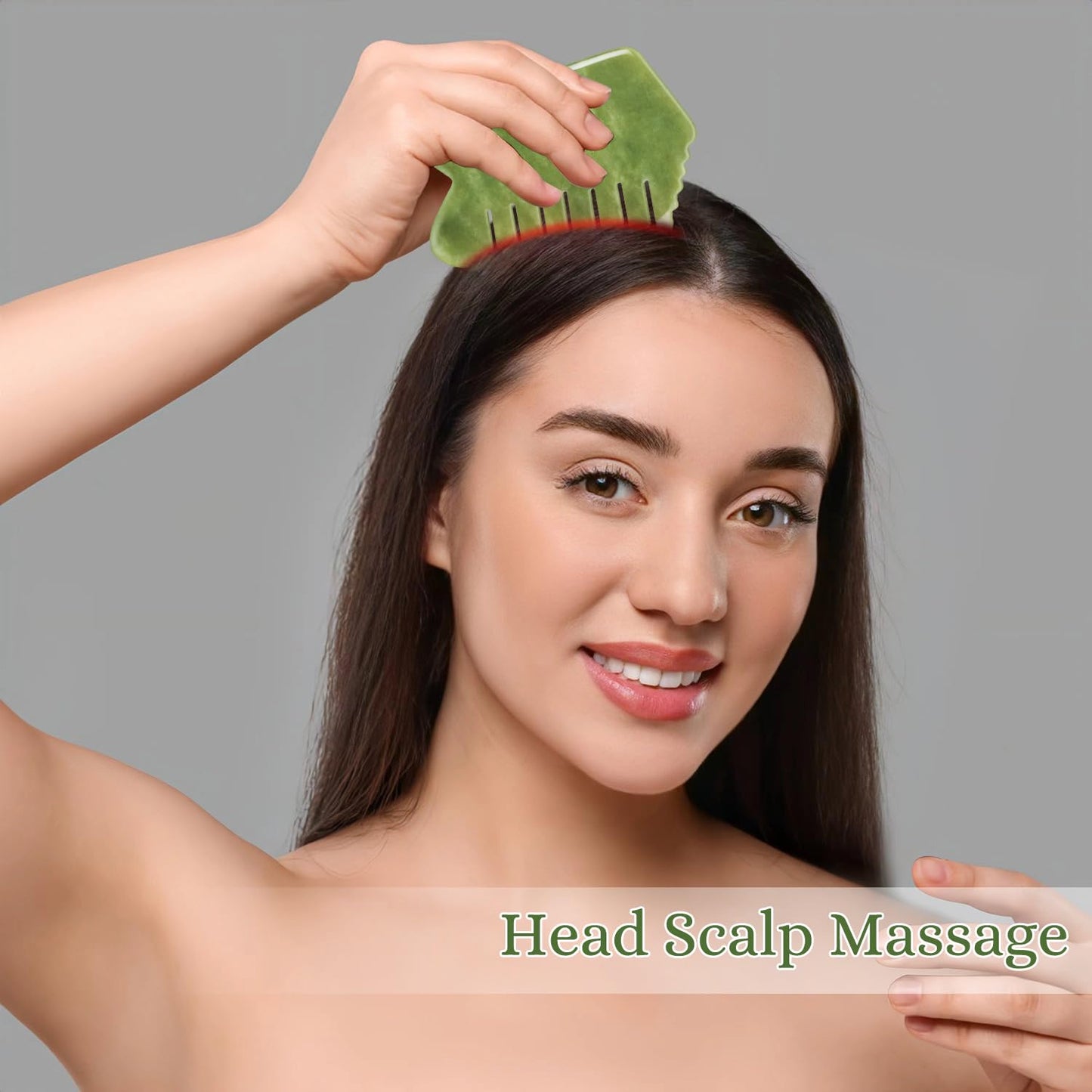 Leosense Natural Jade Massage Comb