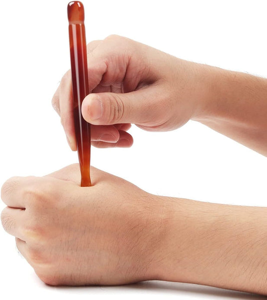 Leosense Red Jasper Manual Acupressure Pen