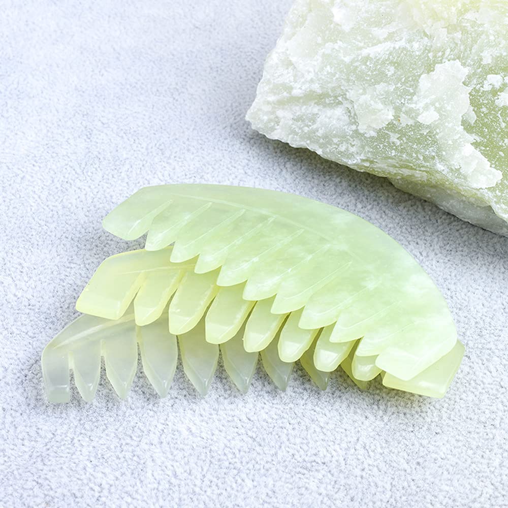 Leosense White Jade Gua Sha Comb