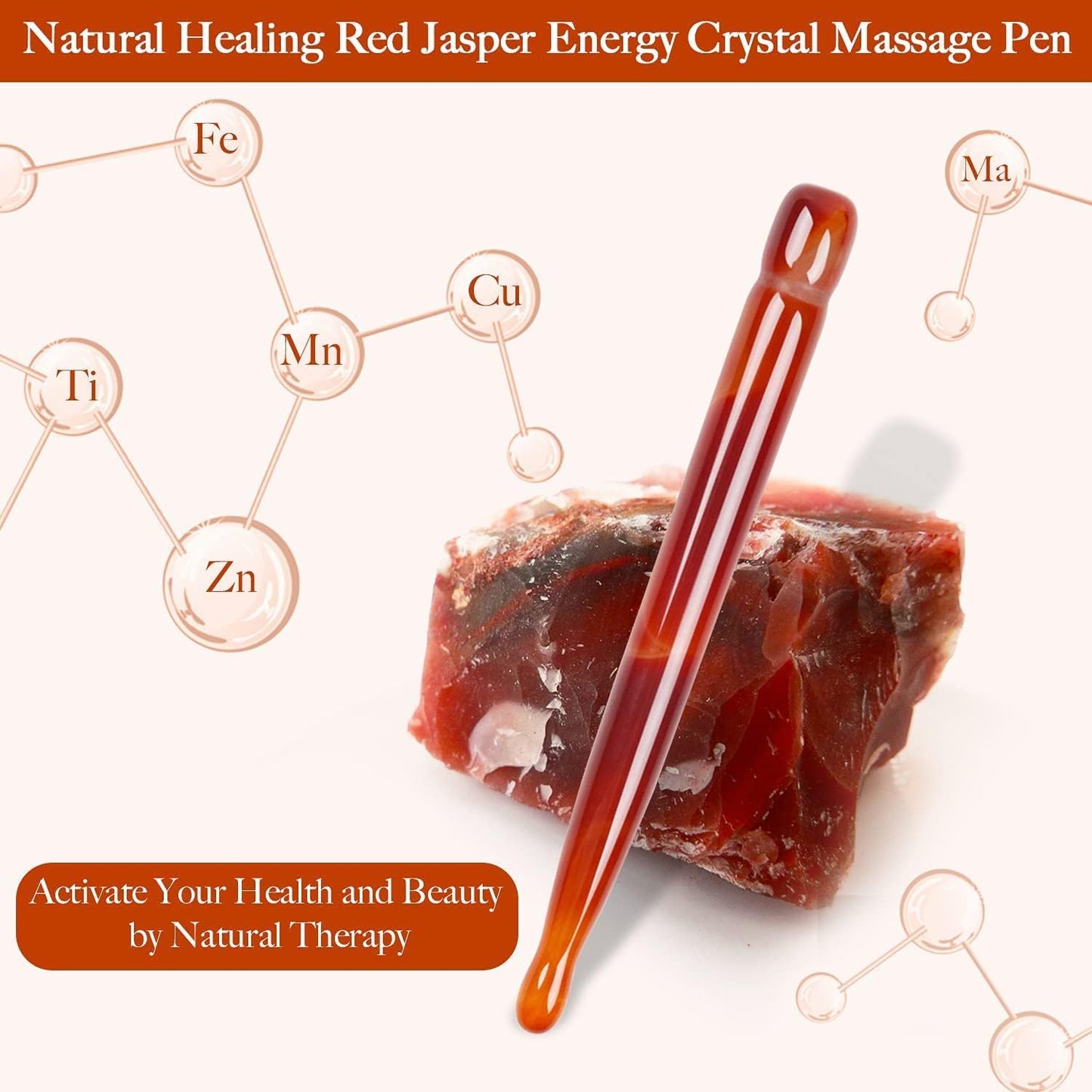 Leosense Red Jasper Manual Acupressure Pen